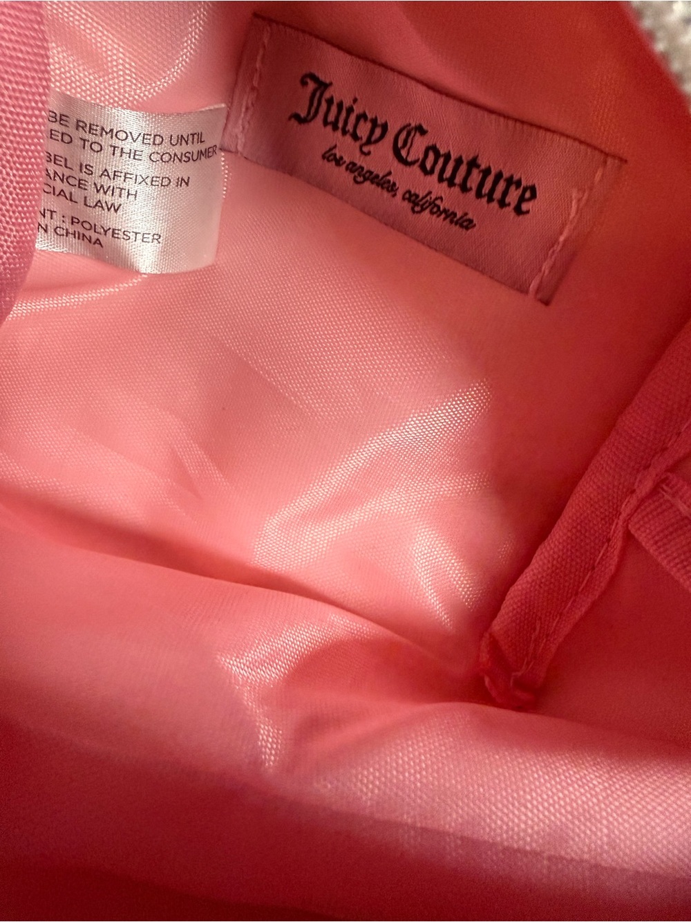 Juicy Couture Metallic Silver Embossed Makeup bag - Picture 7 of 7